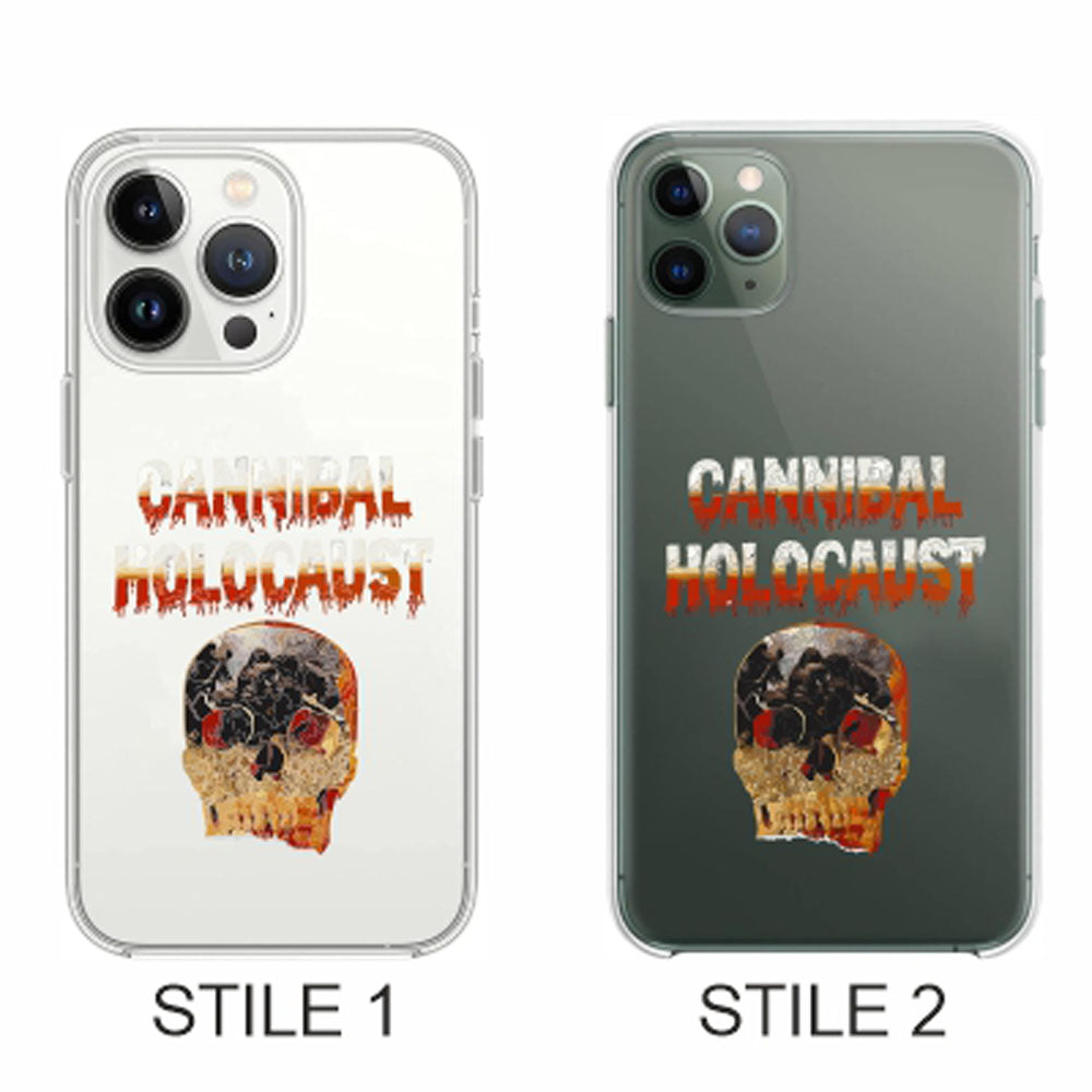 Cover Compatibile Con Tutti i Modelli iPhone - CANNIBAL HOLOCAUST - Trasparente UltraSottili AntiGraffio Antiurto Case Custodia Marca