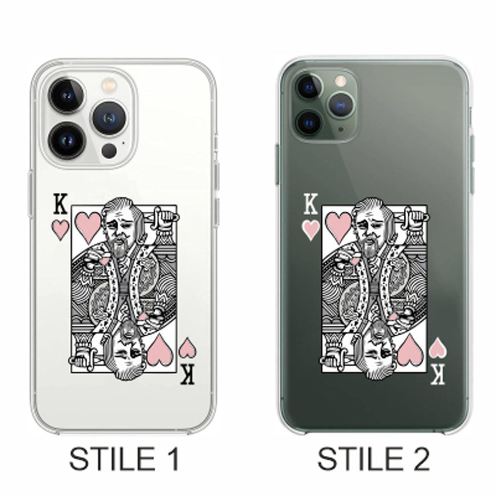 Cover Compatibile Con Tutti i Modelli iPhone - KING CAPRIO - Trasparente UltraSottili AntiGraffio Antiurto Case Custodia Marca