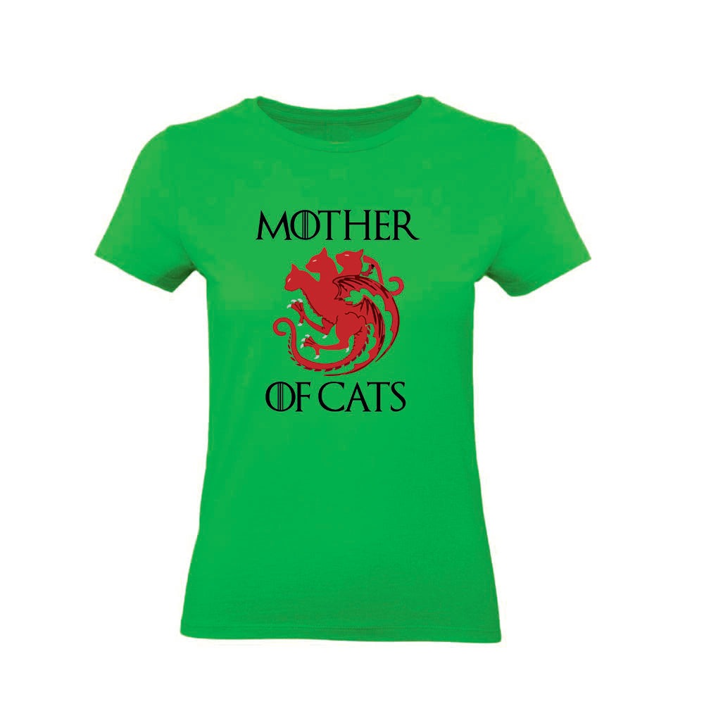 T-Shirt Donna & Bambino - MOTHER OF CATS - Maglietta Maglia Tshirt Super vestibilità Top qualità - Social Crazy