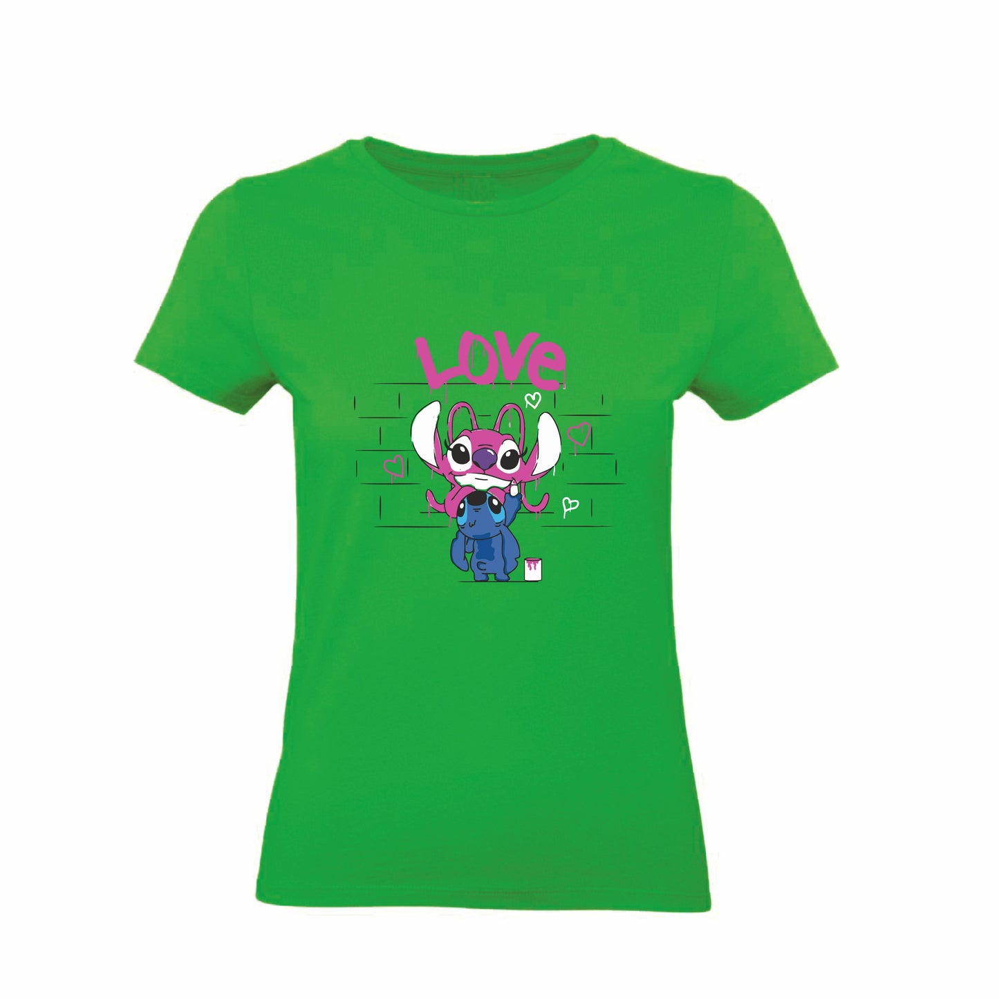 T-Shirt Uomo Donna & Bambino - MURALES LOVE - Maglietta Maglia Tshirt Super vestibilità Top qualità