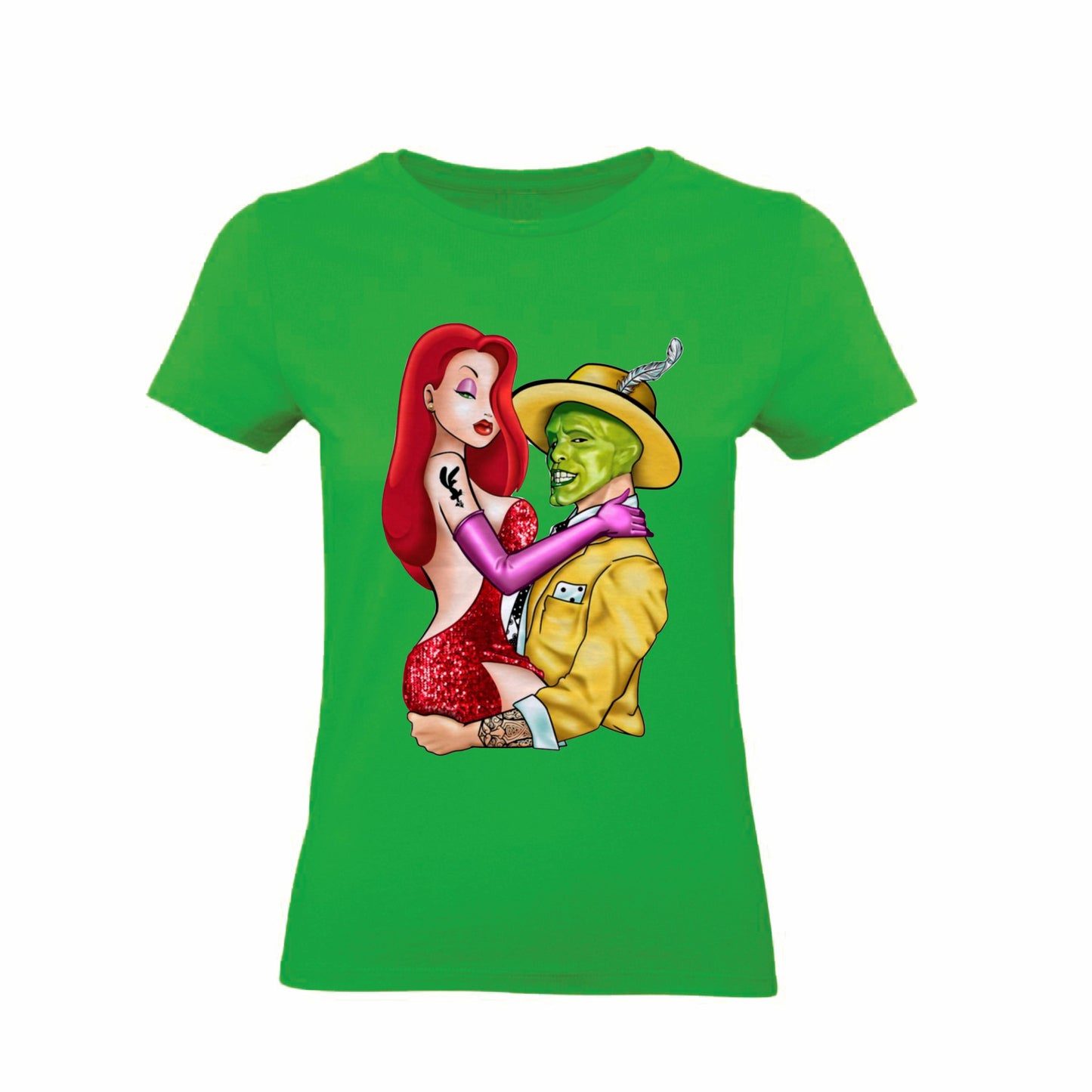 T-Shirt Uomo Donna & Bambino - JESSICA RABBIT E THE MASK - Maglietta Maglia Tshirt Super vestibilità Top qualità