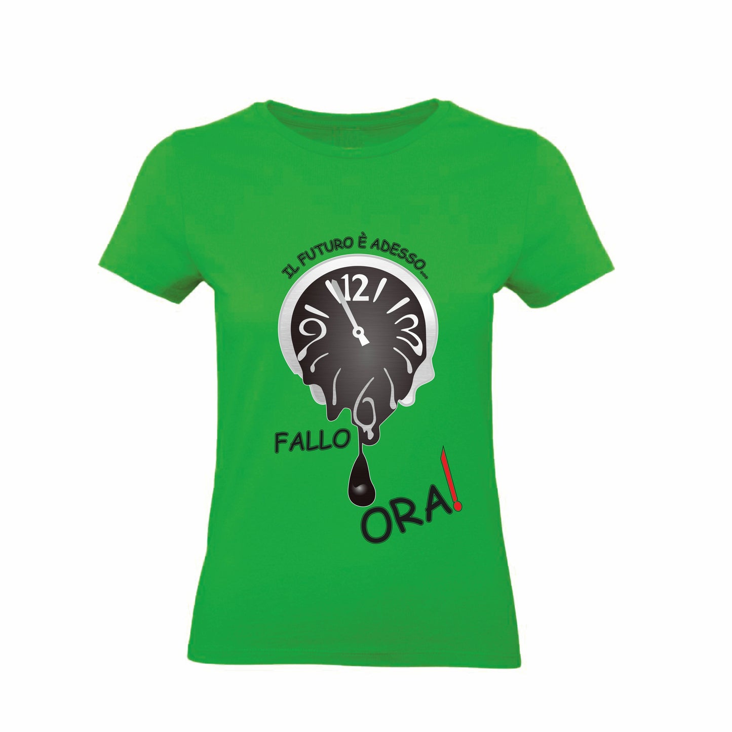 T-Shirt Uomo, Donna & Bambino - IL FUTURO È ADESSO - Maglietta Maglia Tshirt Super vestibilità Top qualità