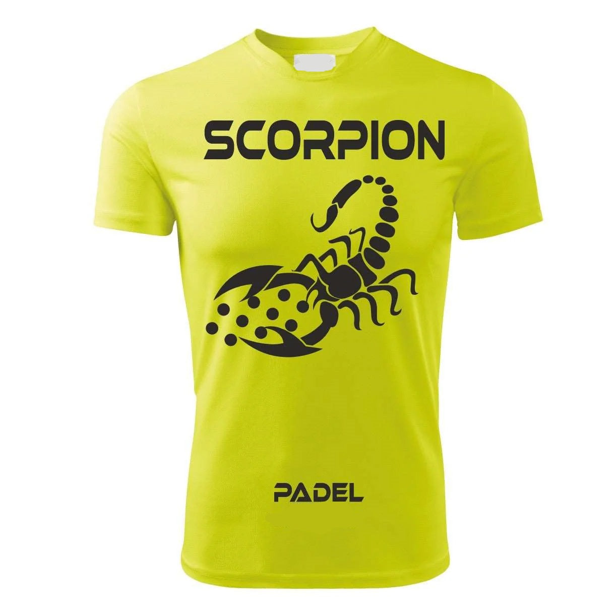 T-Shirt PADEL in Tessuto Dry Fit UNISEX - Scorpione - Elasticizzato e Traspirante Maglietta Maglia Sport Super vestibilità Top qualità