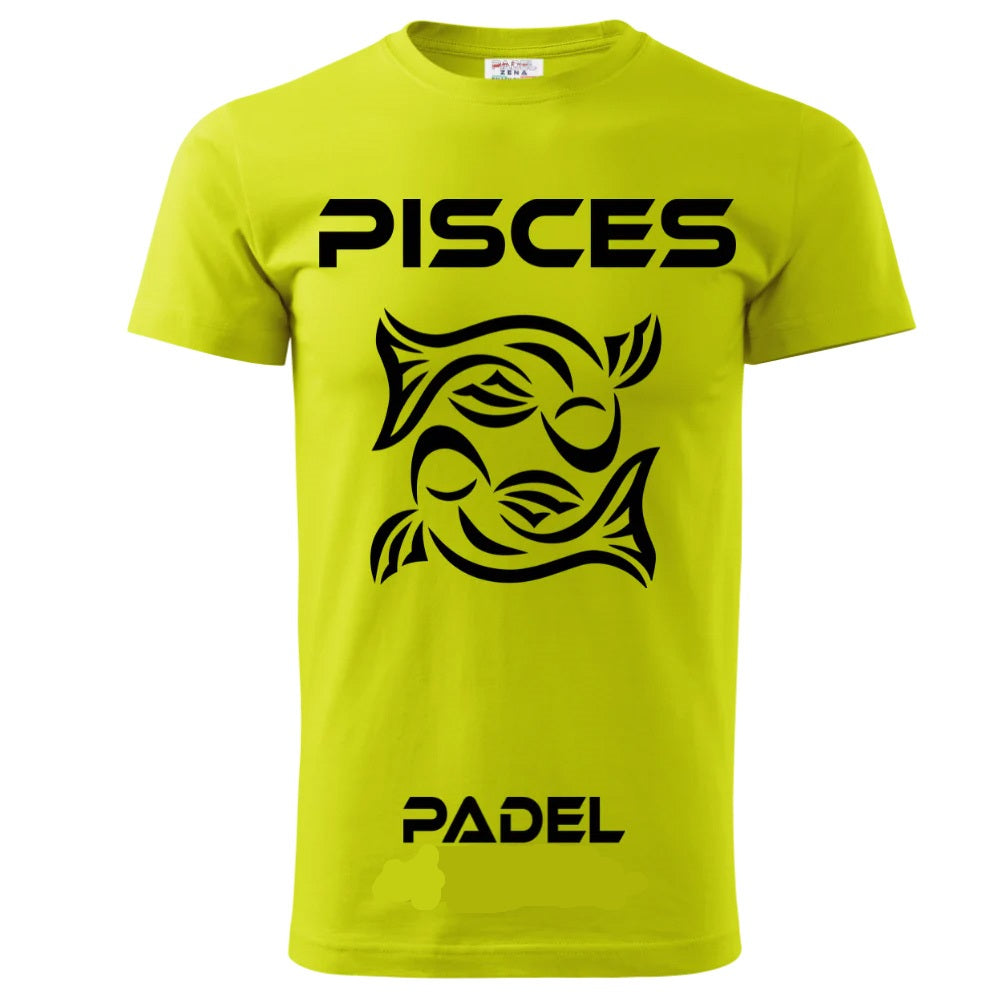 T-Shirt PADEL in Tessuto Dry Fit UNISEX - PESCI - Elasticizzato e Traspirante Maglietta Maglia Sport Super vestibilità Top qualità