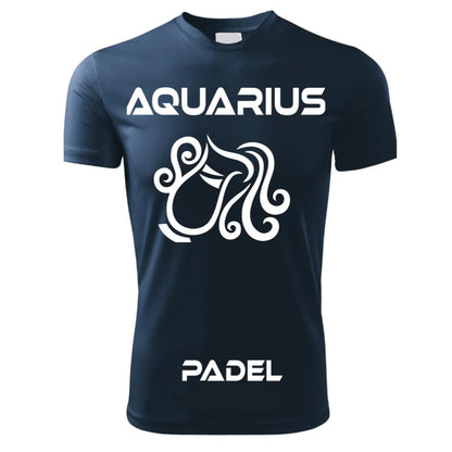 T-Shirt PADEL in Tessuto Dry Fit UNISEX - ACQUARIO - Elasticizzato e Traspirante Maglietta Maglia Sport Super vestibilità Top qualità