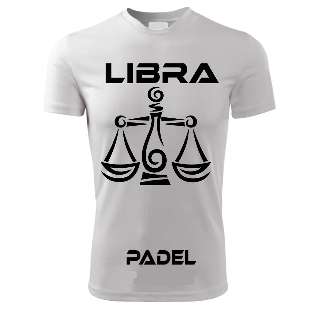 T-Shirt PADEL in Tessuto Dry Fit UNISEX - BILANCIA - Elasticizzato e Traspirante Maglietta Maglia Sport Super vestibilità Top qualità