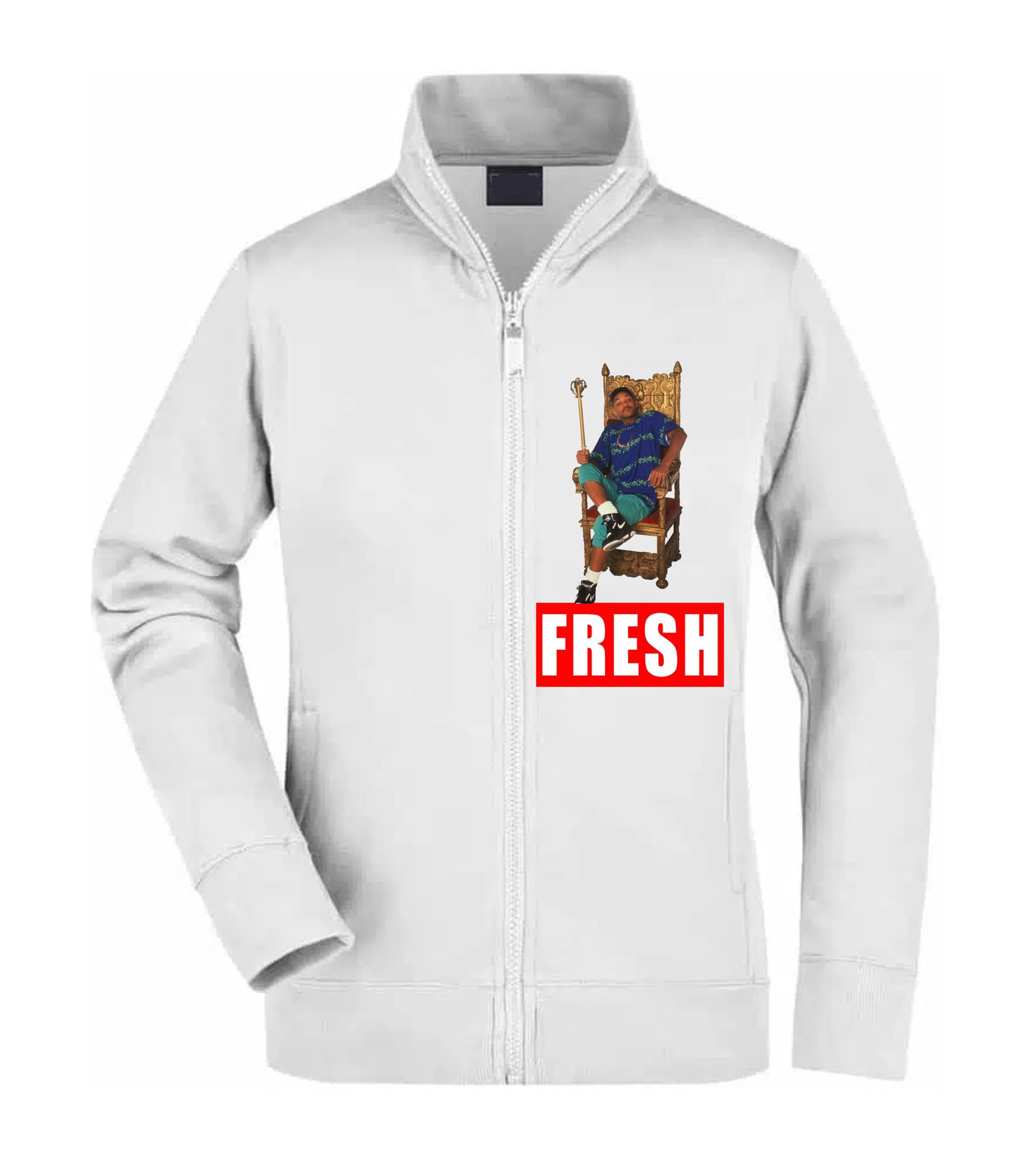 Felpa Unisex Full Zip - FRESH BEL AIR - Super vestibilità Top qualità