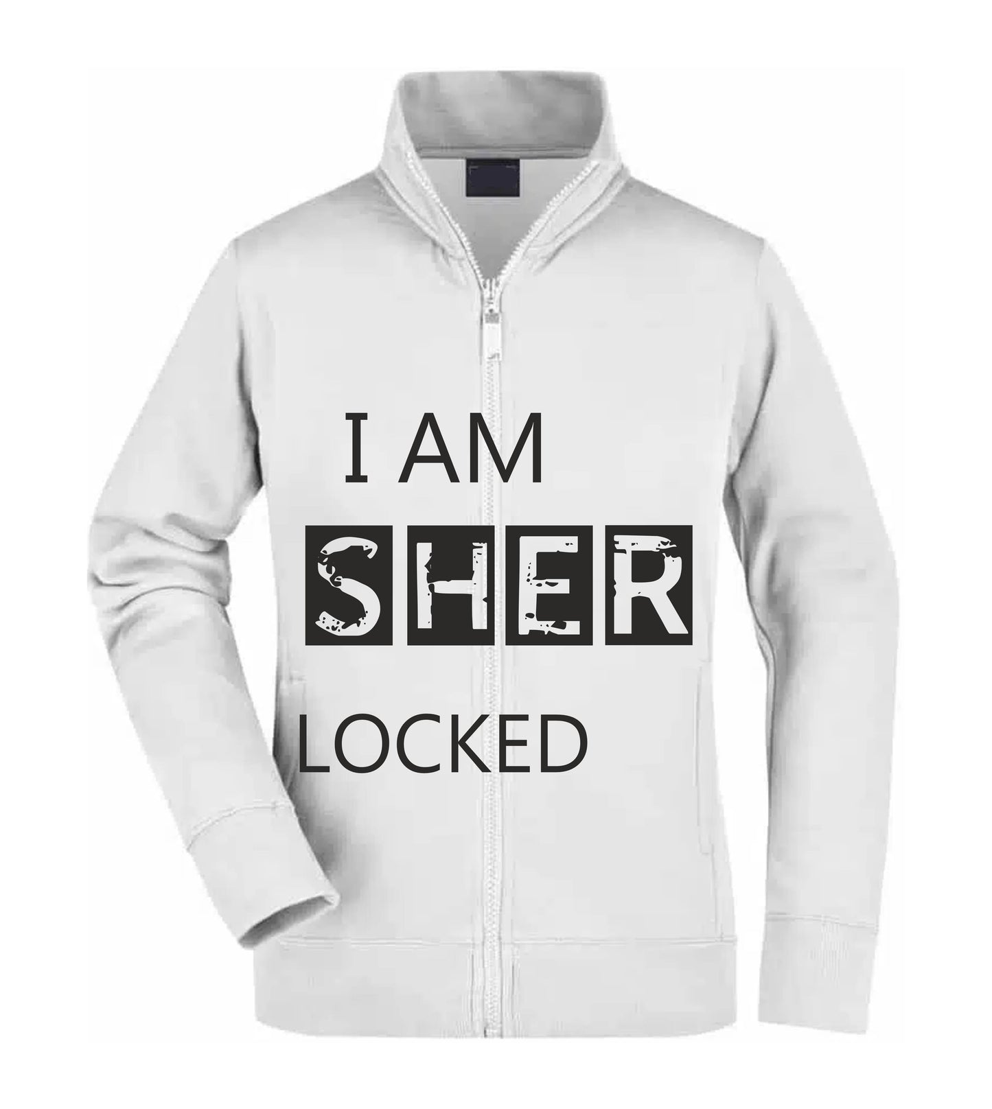 Felpa Unisex Full Zip - I AM SHERLOCKED - Super vestibilità Top qualità