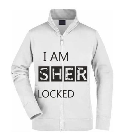 Felpa Unisex Full Zip - I AM SHERLOCKED - Super vestibilità Top qualità