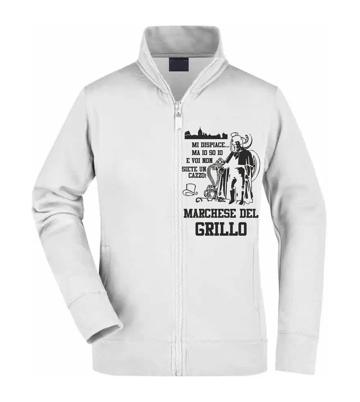 Felpa Unisex Full Zip - MARCHESE DEL GRILLO - Super vestibilità Top qualità