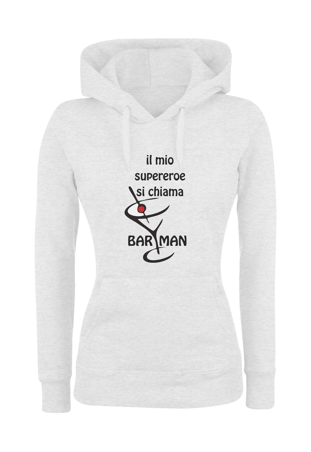 Felpa con cappuccio UOMO, DONNA & BAMBIN - IL MIO SUPEREROE - Super vestibilità Top qualità