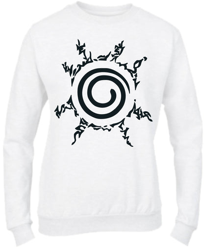 Felpa Girocollo UOMO, DONNA & BAMBIN - NARUTO SIGILLO OTTAGONALE - Super vestibilità Top qualità