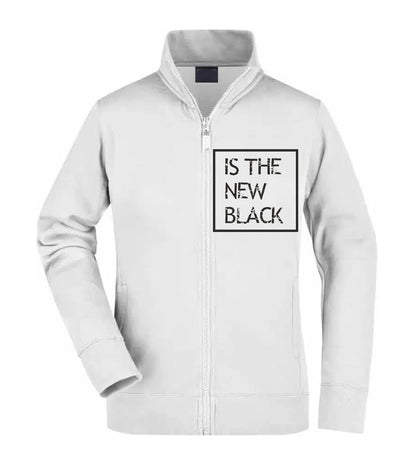 Felpa Unisex Full Zip - IS THE NEW BLACK - Super vestibilità Top qualità