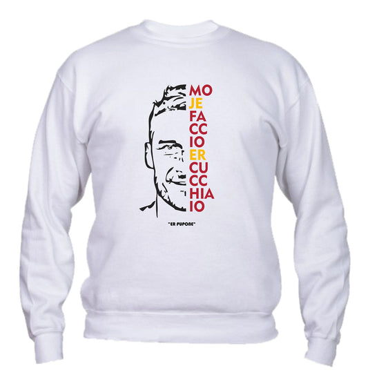 Felpa Girocollo UOMO, DONNA & BAMBIN - ER PUPONE - Super vestibilità Top qualità