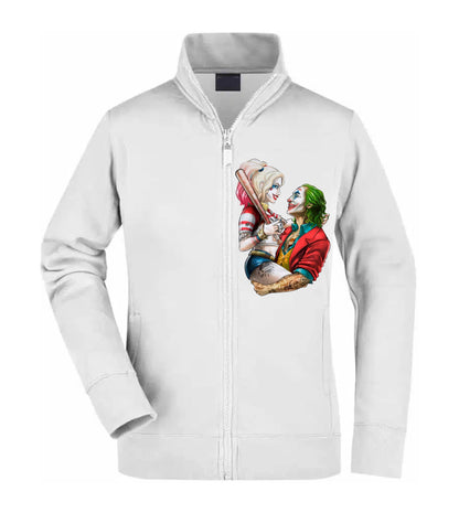 Felpa Unisex Full Zip - HARLEY E JOKER - Super vestibilità Top qualità