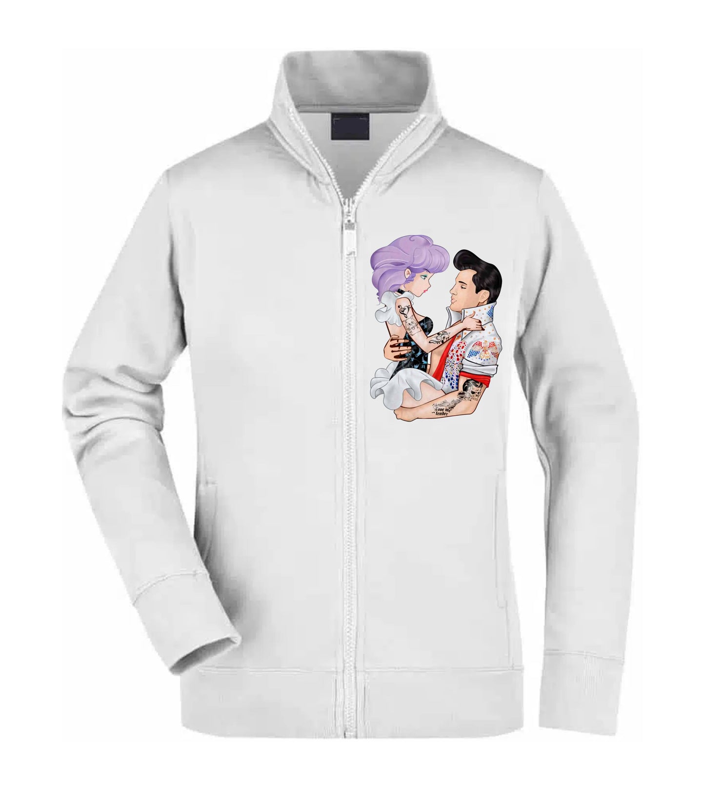 Felpa Unisex Full Zip - ELVIS E CREAMY - Super vestibilità Top qualità
