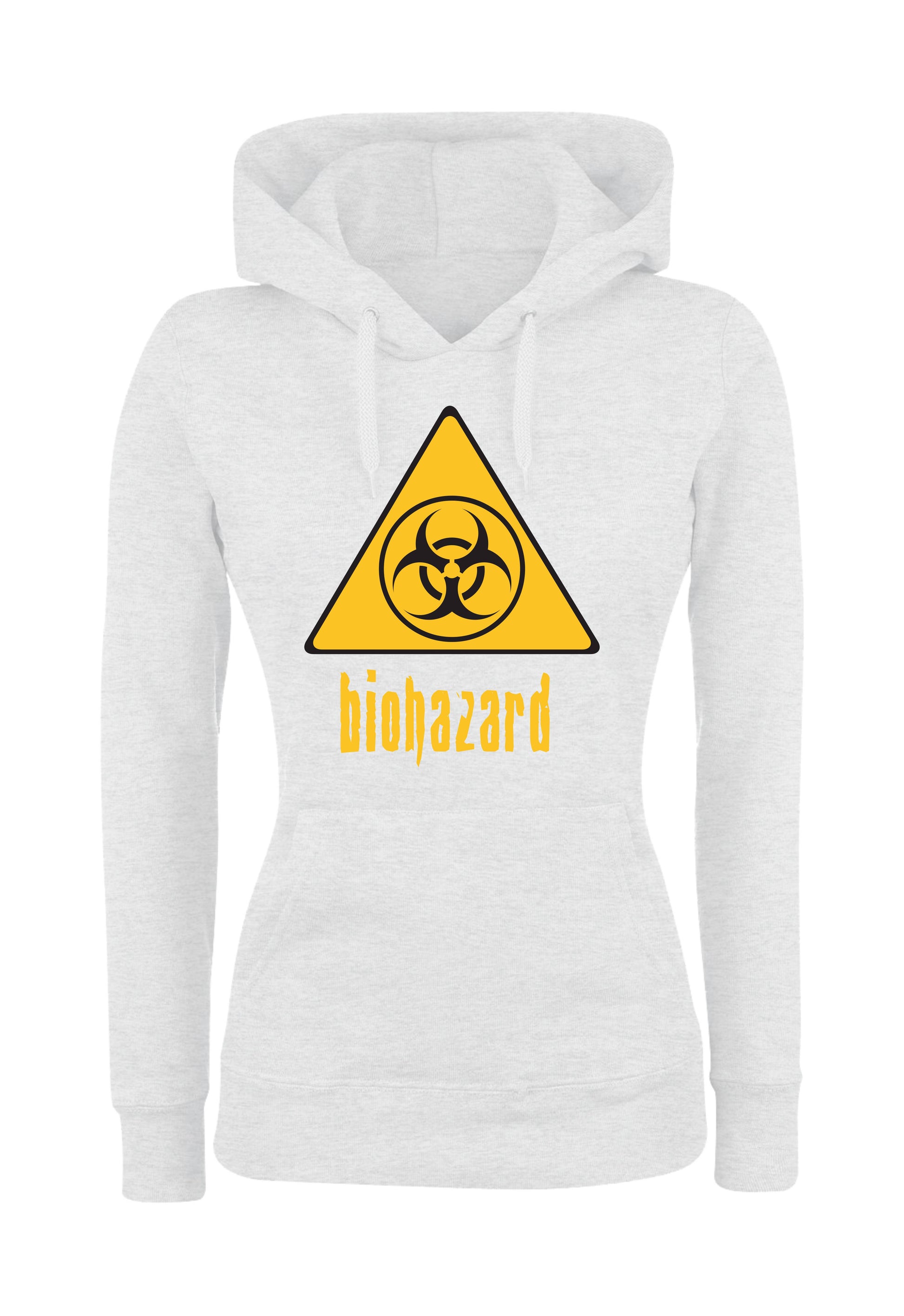 Felpa con cappuccio UOMO, DONNA & BAMBIN - BIOHAZARD - Super vestibilità Top qualità - Social Crazy