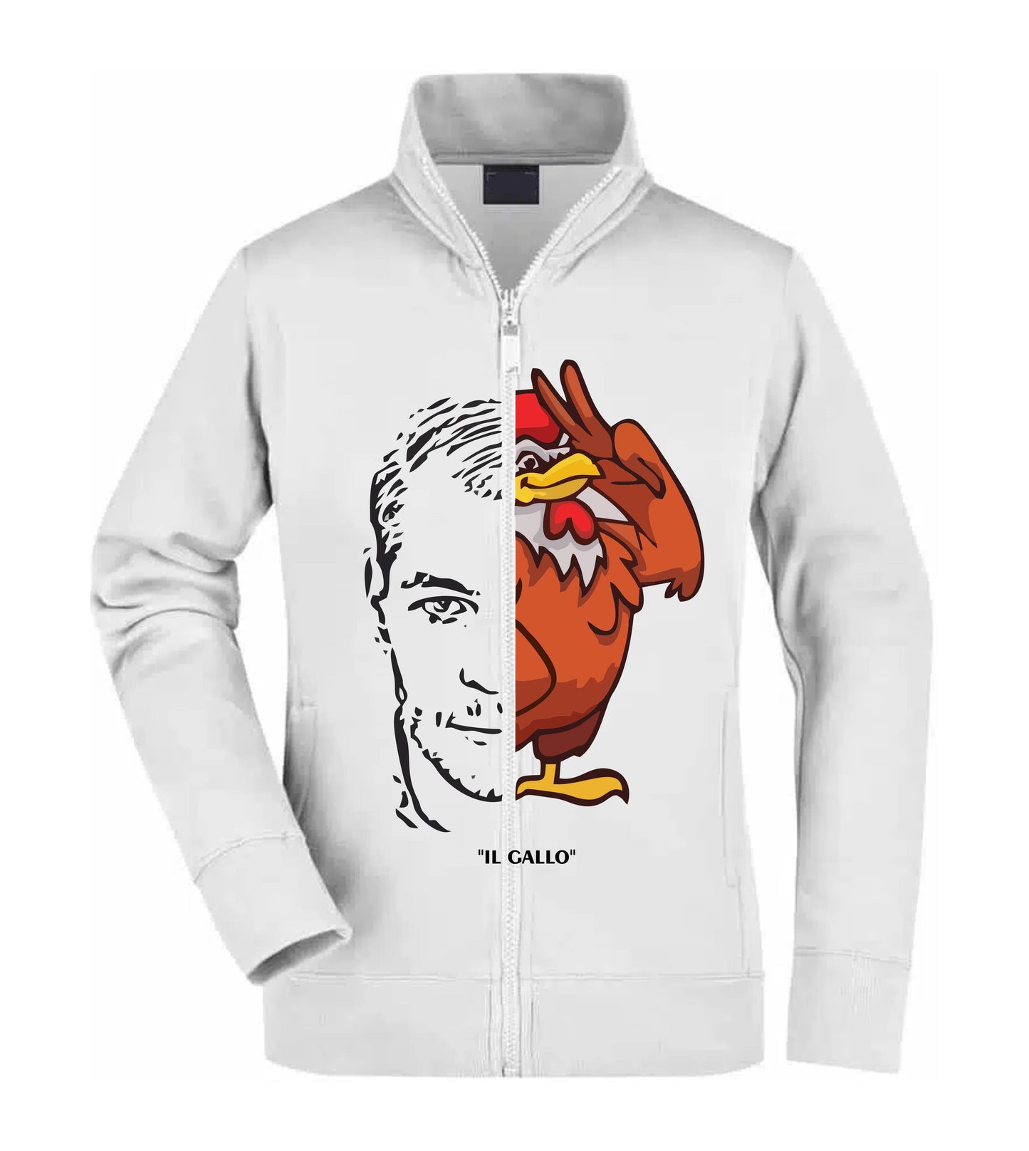 Felpa Unisex Full Zip - IL GALLO - Super vestibilità Top qualità