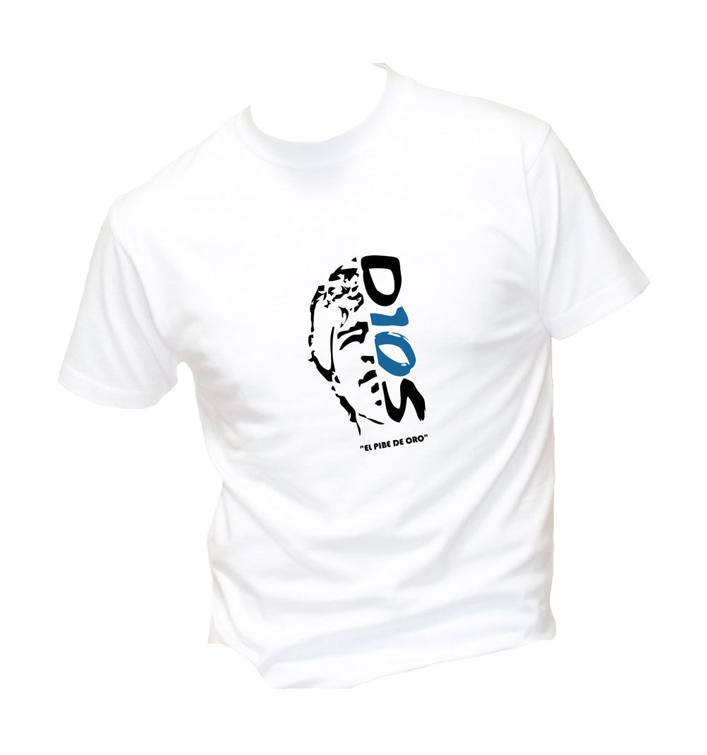 T-Shirt Uomo, Donna & Bambino - EL PIBE DE ORO - Maglietta Maglia Tshirt Super vestibilità Top qualità