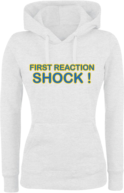 Felpa con cappuccio UOMO, DONNA & BAMBIN - FIRST REACTION SHOCK - Super vestibilità Top qualità