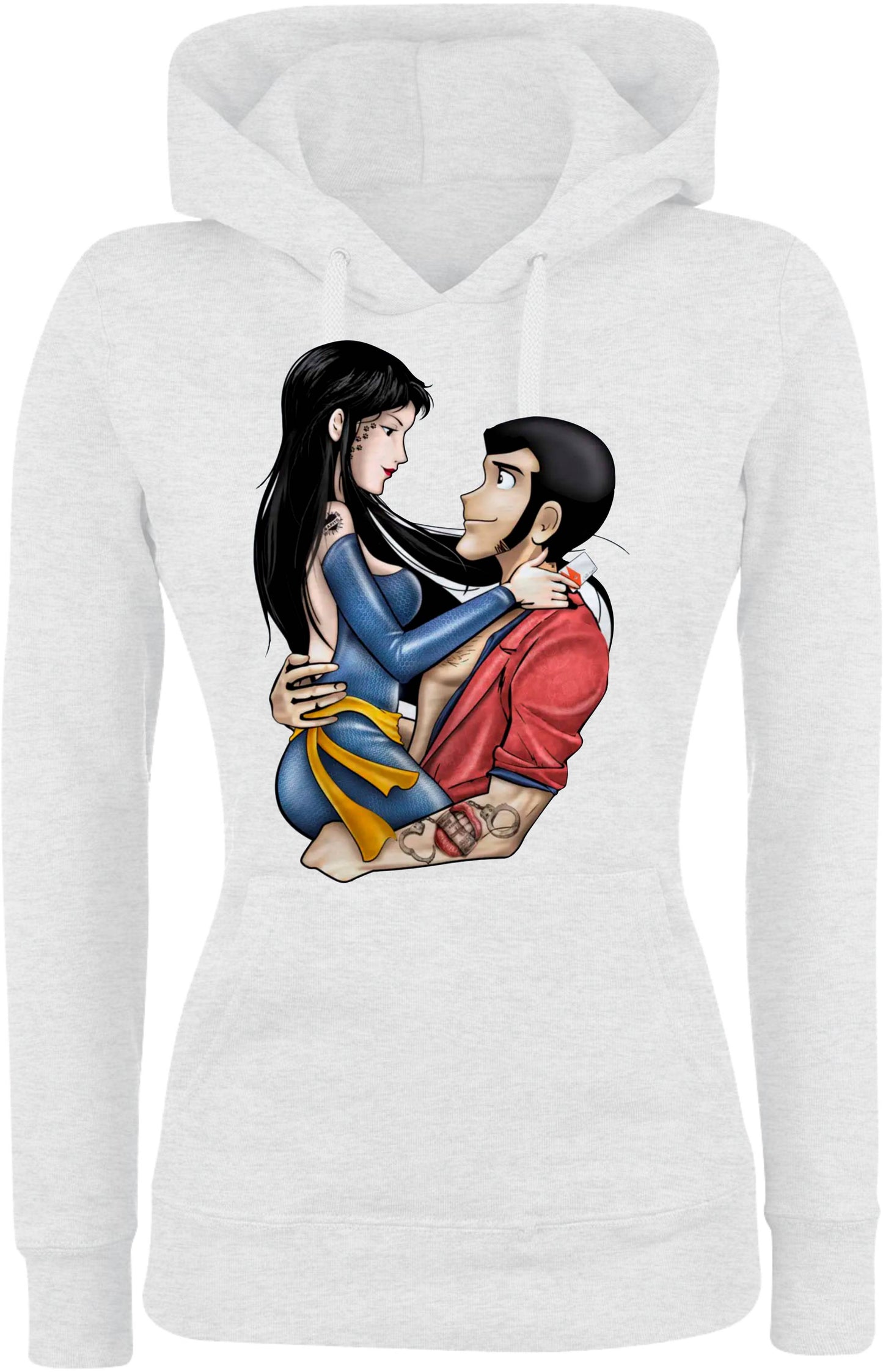 Felpa con cappuccio UOMO, DONNA & BAMBIN - HITOMI E LUPIN - Super vestibilità Top qualità