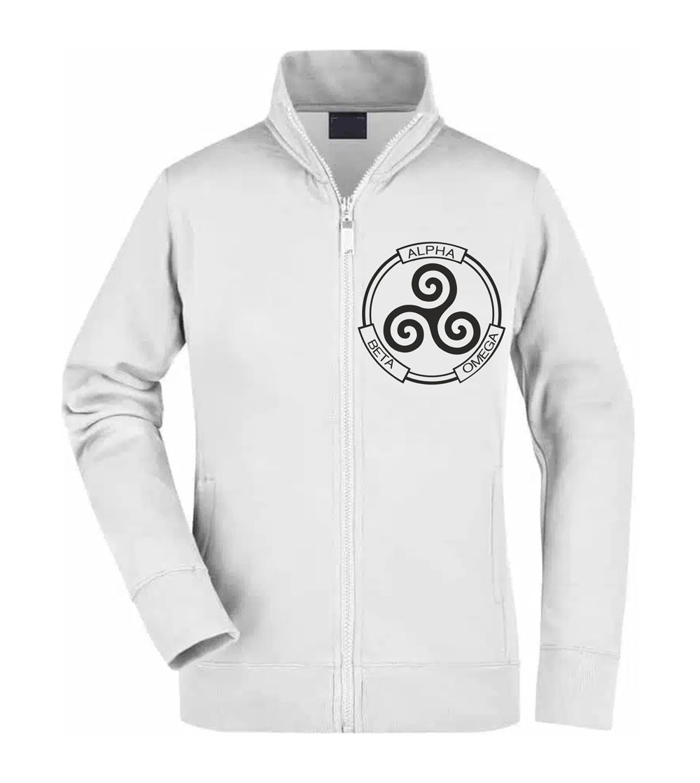Felpa Unisex Full Zip - ALPHA BETA OMEGA - Super vestibilità Top qualità - Social Crazy