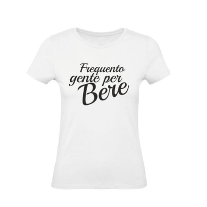 T-Shirt Uomo, Donna & Bambino - FREQUENTO GENTE PER BERE - Maglietta Maglia Tshirt Super vestibilità Top qualità