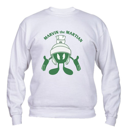 Felpa Girocollo UOMO, DONNA & BAMBIN - MARVIN THE MARTIAN - Super vestibilità Top qualità