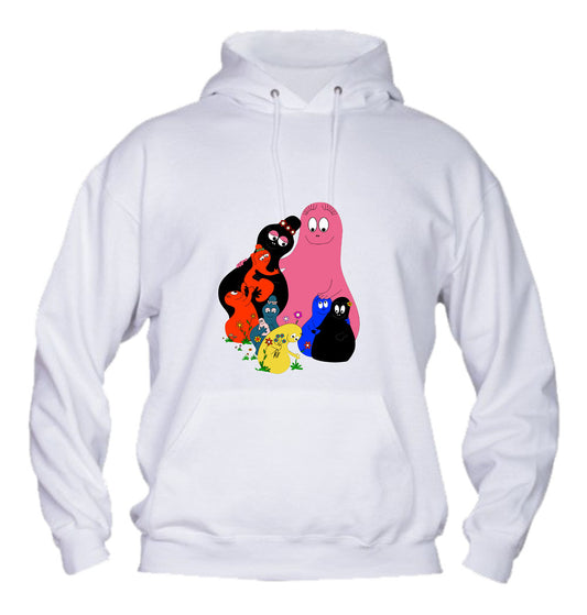 Felpa con cappuccio UOMO, DONNA & BAMBIN - BARBAPAPÀ - Super vestibilità Top qualità