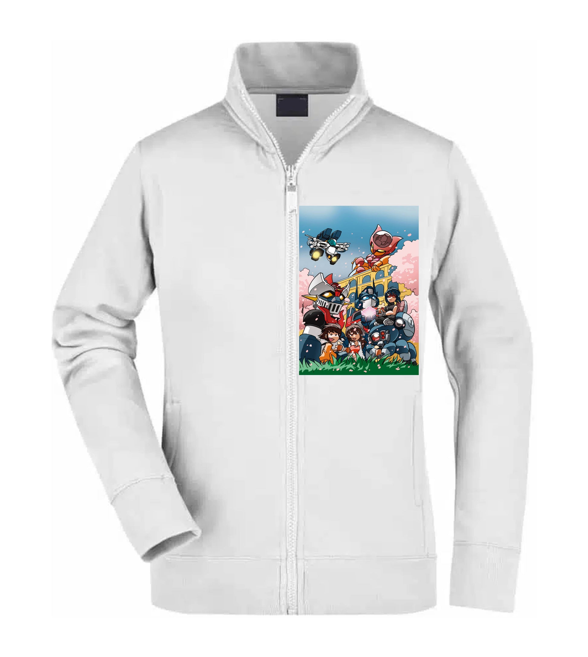 Felpa Unisex Full Zip - MECHA'S WORLD - Super vestibilità Top qualità - Social Crazy