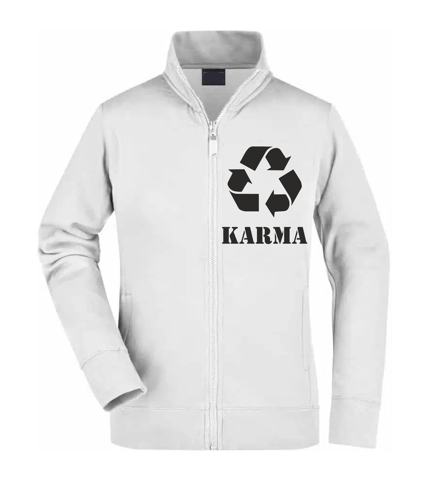 Felpa Unisex Full Zip - KARMA - Super vestibilità Top qualità