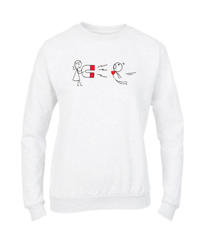 Felpa Girocollo DONNA - COPPIA CALAMITA - Super vestibilità Top qualità