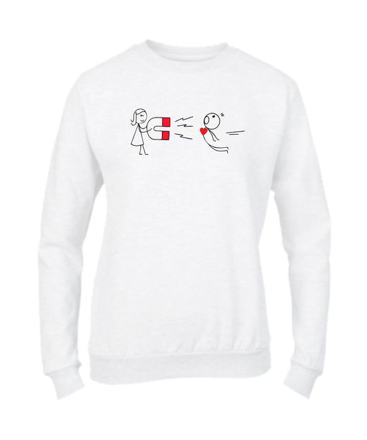 Felpa Girocollo DONNA - COPPIA CALAMITA - Super vestibilità Top qualità