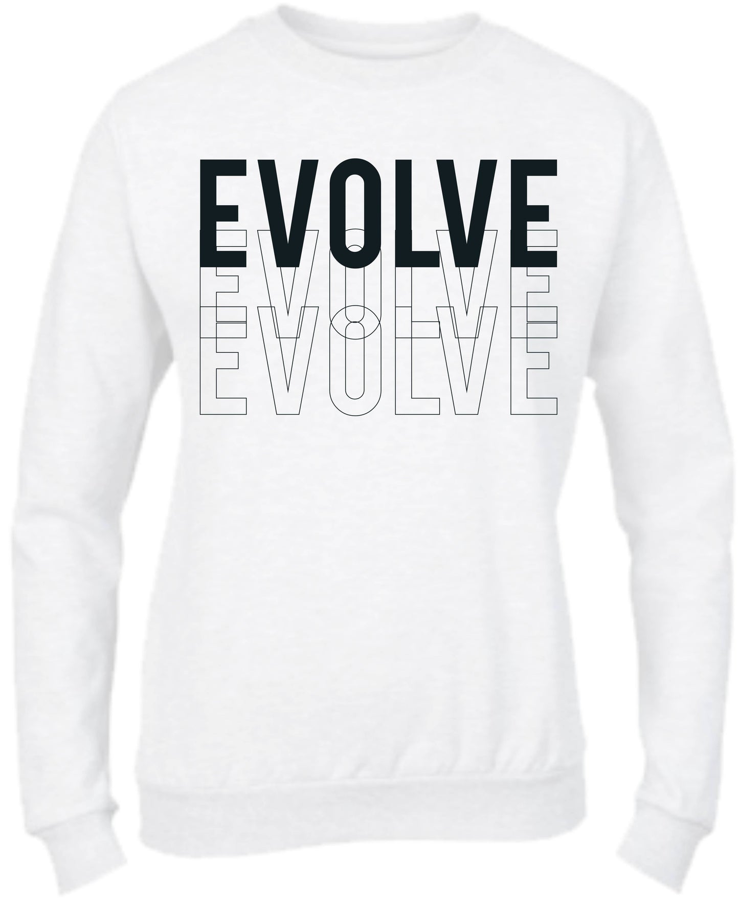 Felpa Girocollo UOMO, DONNA & BAMBIN - EVOLVE - Super vestibilità Top qualità