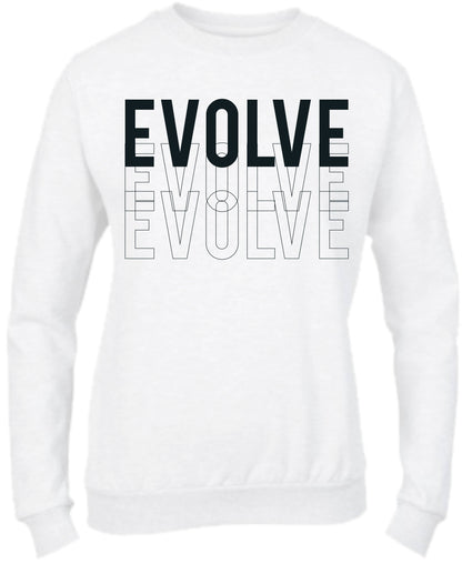 Felpa Girocollo UOMO, DONNA & BAMBIN - EVOLVE - Super vestibilità Top qualità