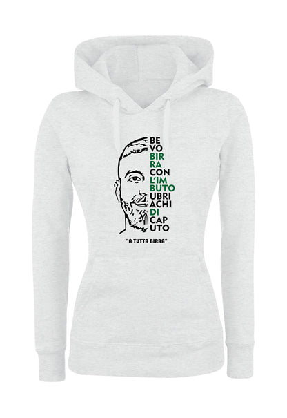 Felpa con cappuccio UOMO, DONNA & BAMBIN - A TUTTA BIRRA - Super vestibilità Top qualità - Social Crazy