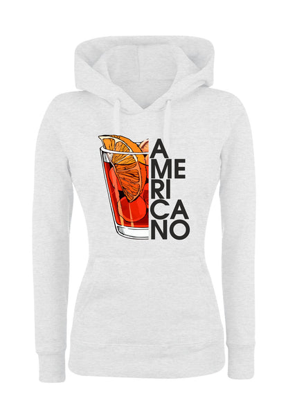Felpa con cappuccio UOMO, DONNA & BAMBIN - AMERICANO COCKTAIL - Super vestibilità Top qualità - Social Crazy