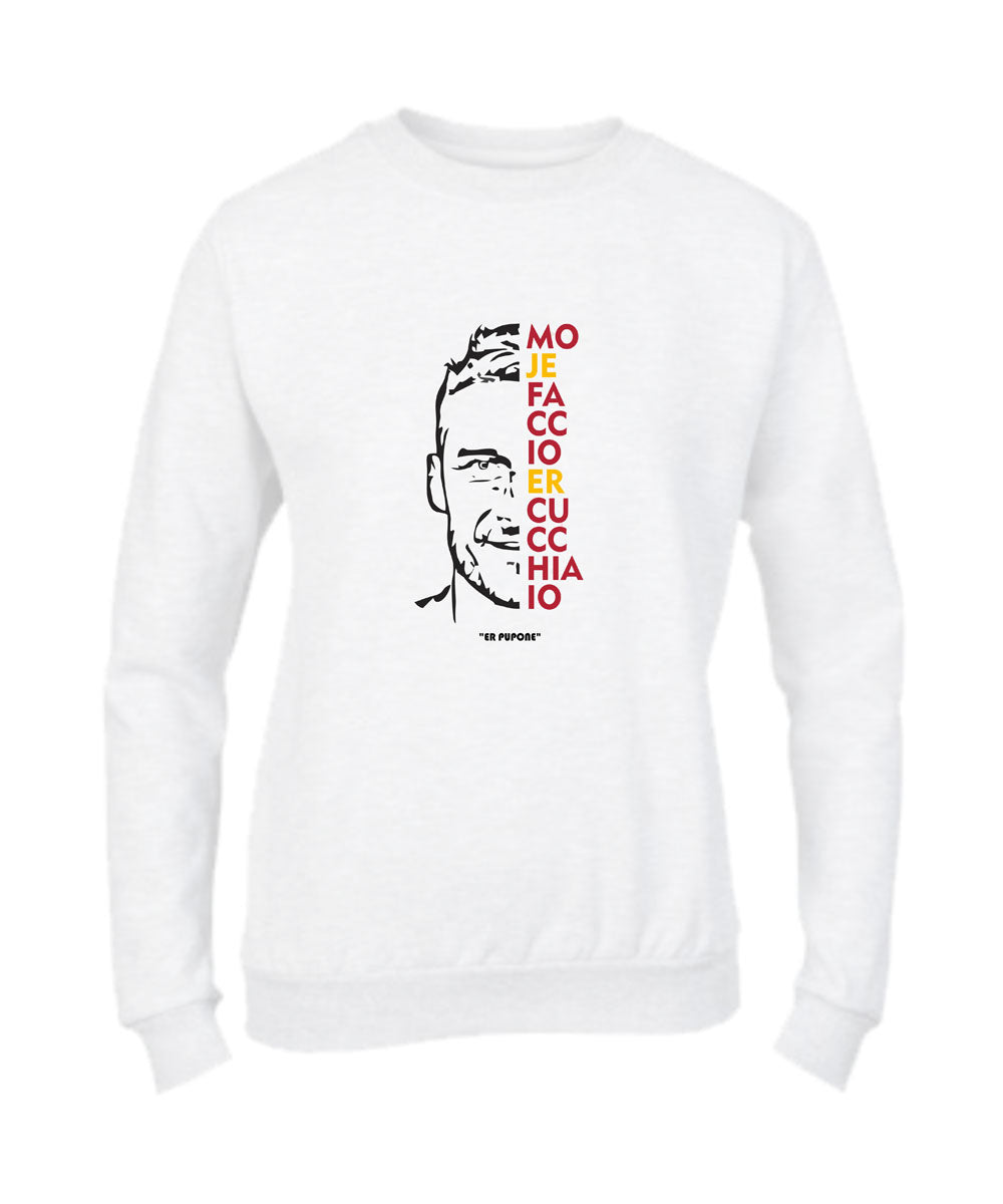 Felpa Girocollo UOMO, DONNA & BAMBIN - ER PUPONE - Super vestibilità Top qualità
