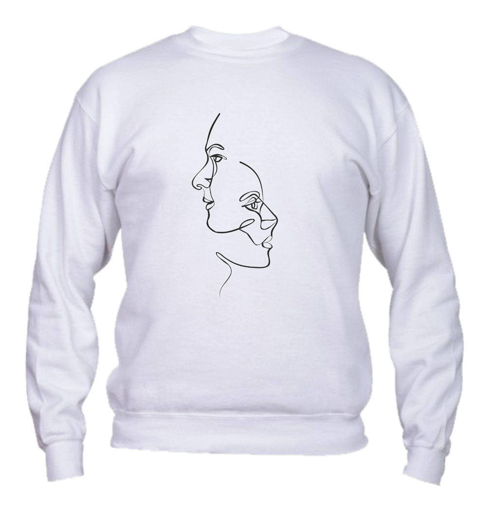 Felpa Girocollo UOMO, DONNA & BAMBIN - FACES - Super vestibilità Top qualità