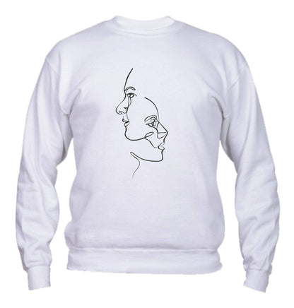 Felpa Girocollo UOMO, DONNA & BAMBIN - FACES - Super vestibilità Top qualità
