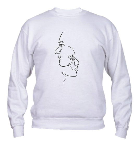 Felpa Girocollo UOMO, DONNA & BAMBIN - FACES - Super vestibilità Top qualità