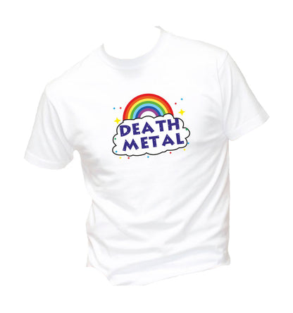 T-Shirt Uomo, Donna & Bambino - DEATH METAL - Maglietta Maglia Tshirt Super vestibilità Top qualità
