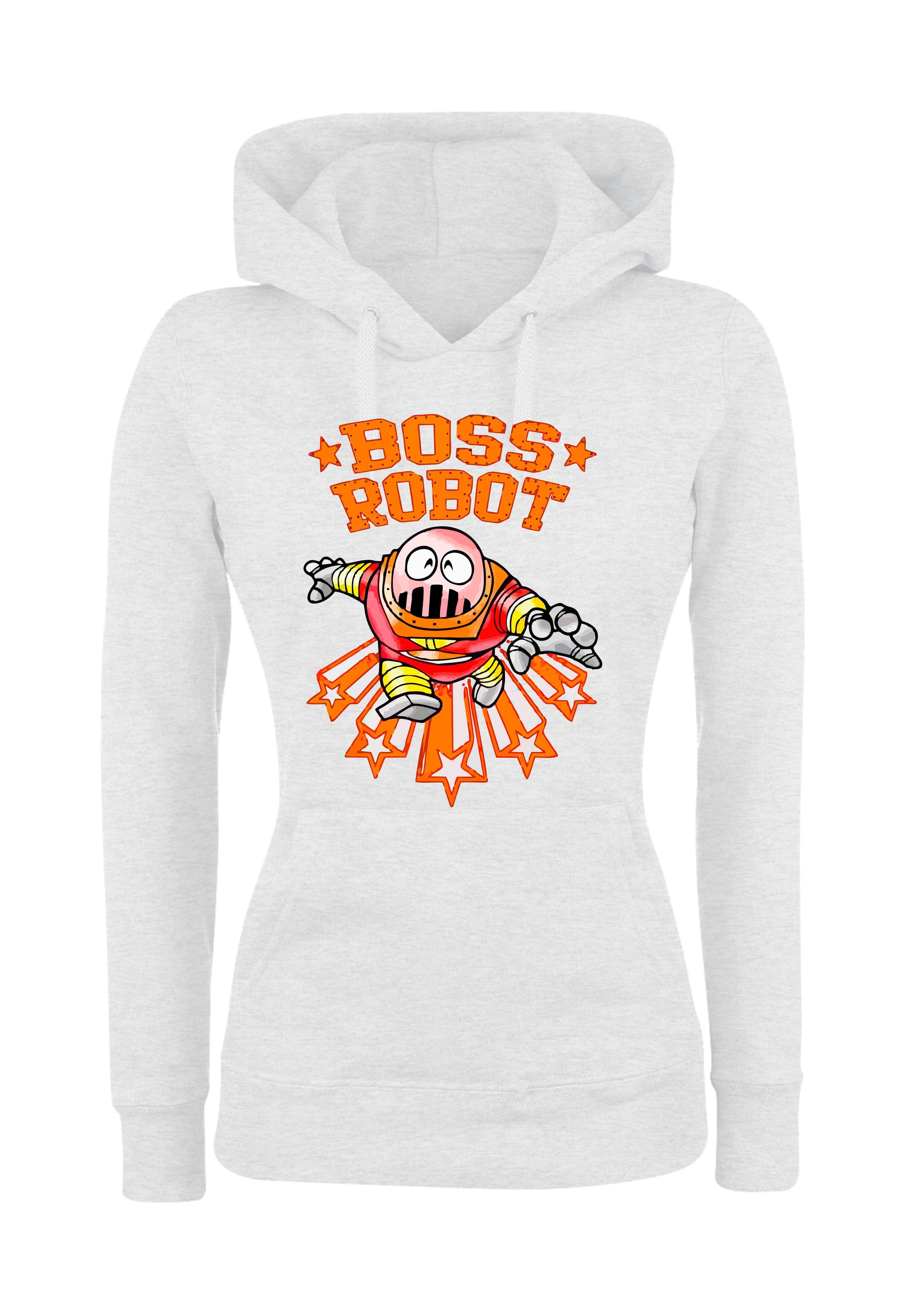 Felpa con cappuccio UOMO, DONNA & BAMBIN - BOSS ROBOT - Super vestibilità Top qualità - Social Crazy