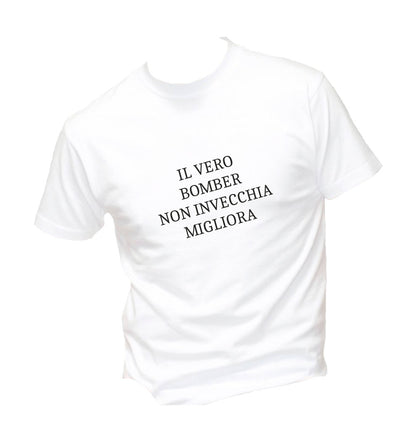T-Shirt Uomo & Bambino - IL VERO BOMBER - Maglietta Maglia Tshirt Super vestibilità Top qualità