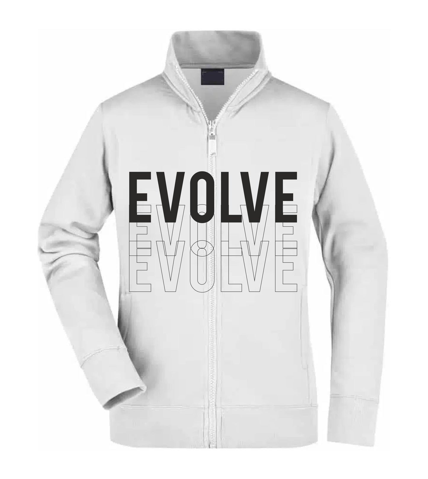 Felpa Unisex Full Zip - EVOLVE - Super vestibilità Top qualità