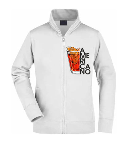 Felpa Unisex Full Zip - AMERICANO COKTAIL - Super vestibilità Top qualità