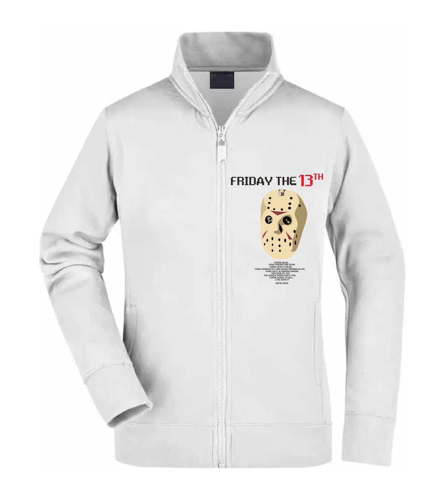 Felpa Unisex Full Zip - FRIDAY THE 13TH - Super vestibilità Top qualità