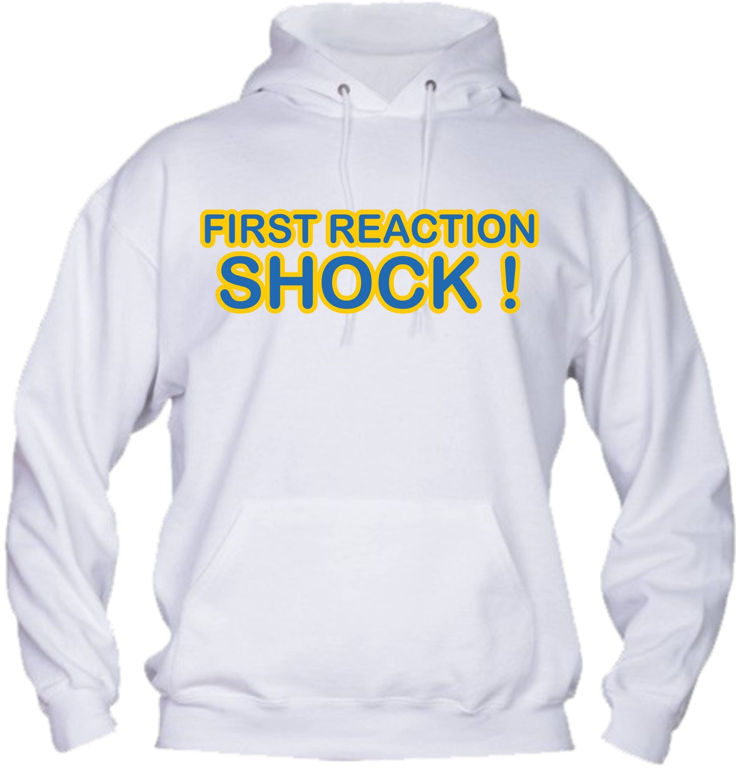 Felpa con cappuccio UOMO, DONNA & BAMBIN - FIRST REACTION SHOCK - Super vestibilità Top qualità