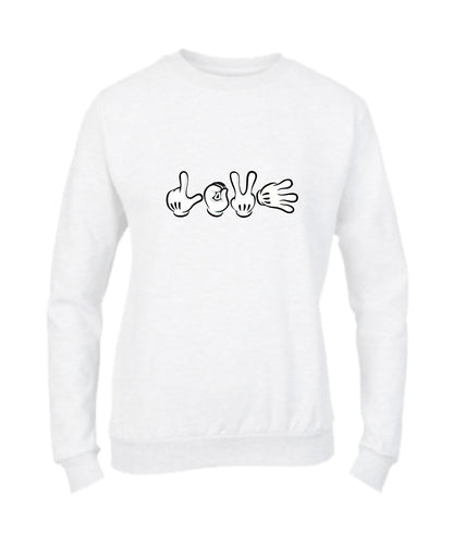 Felpa Girocollo UOMO, DONNA & BAMBIN - LOVE - Super vestibilità Top qualità