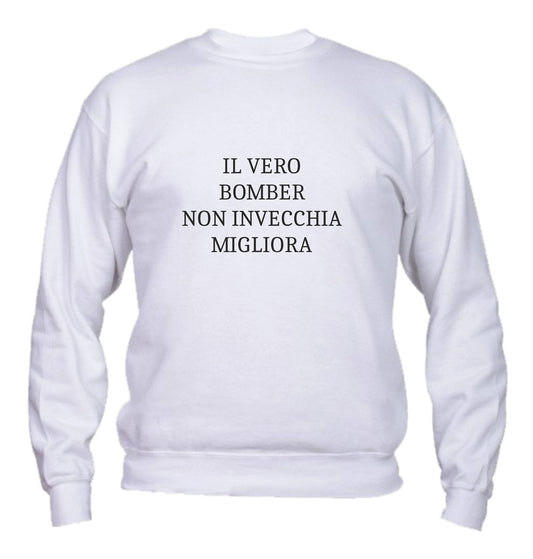 Felpa Girocollo UOMO, DONNA & BAMBIN - IL VERO BOMBER - Super vestibilità Top qualità
